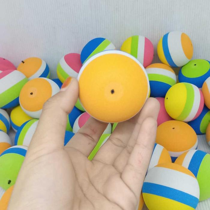 Pelampung Pancing BUSA BOLONG TENGAH BULAT atau LONJONG Warna Random