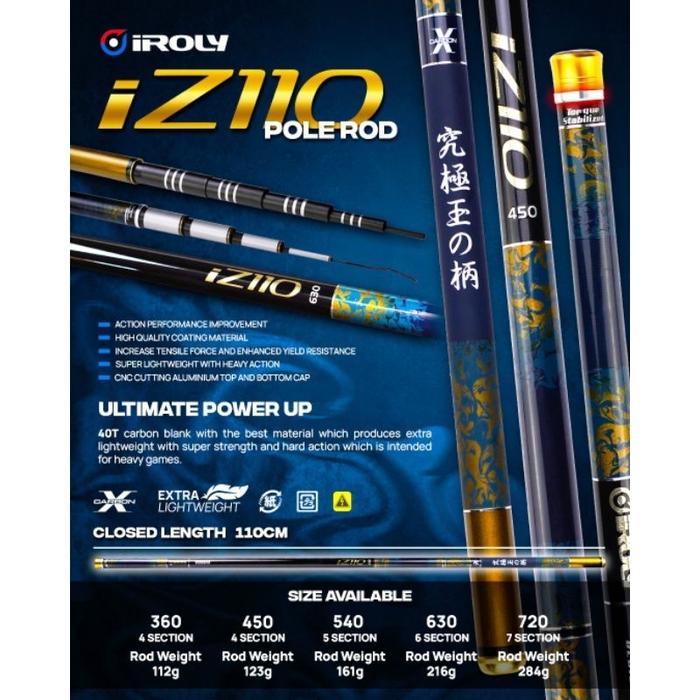 Joran TEGEK CARBON IROLY iS110 iX110 iZ110 iM110 - 360 450 540 630 720