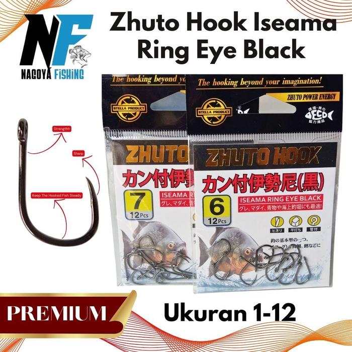 Mata Kail Pancing Carbon Premium Stella Zhuto 1009 (ISEAMA) SUPER TAJAM