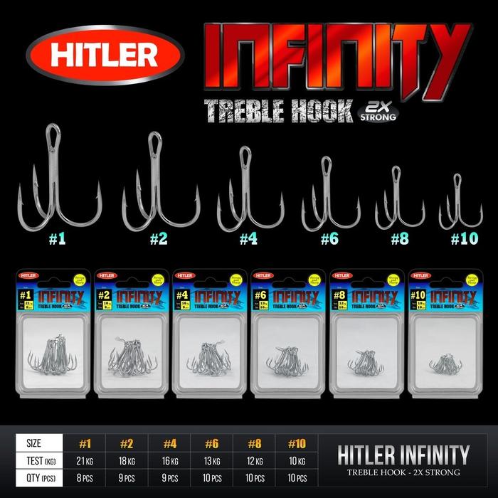 Kail Pancing Hook HITLER INFINITY TREBLE HOOK Victory Fishing Mall
