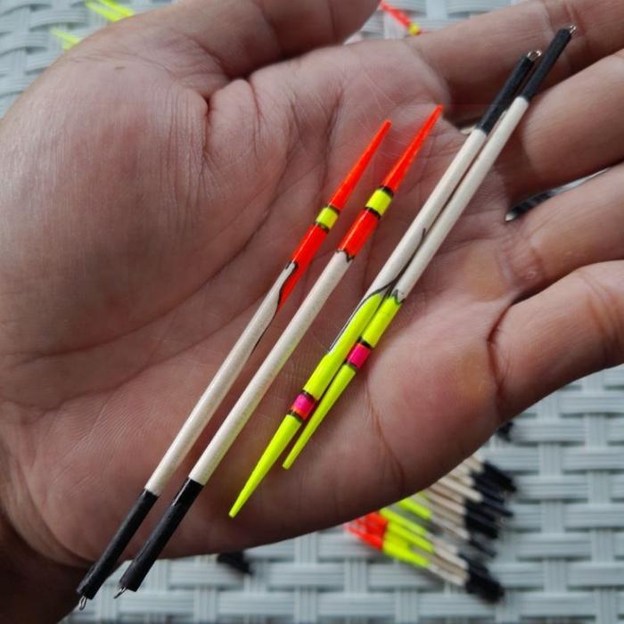 Pelampung Pancing Jarum Kawat 6cm, 8cm, 10cm Motif Batik / Kumbul Ikan Mas Sensitif