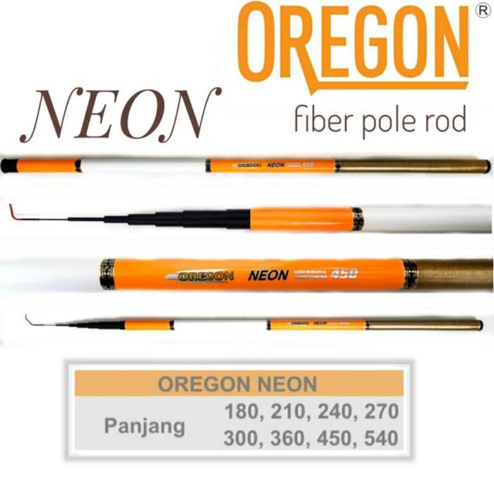 Joran Tegek Fiber Oregon Neon Mentah AA