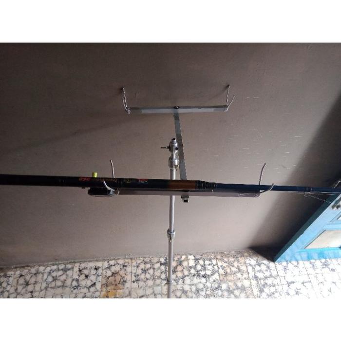 Jagrak Pancing Nyobok Cobokan Steger Joran Pancing Alumunium