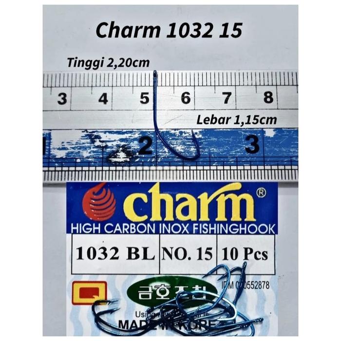 Kail Charm 1032 Biru Lubang High Carbon Inox