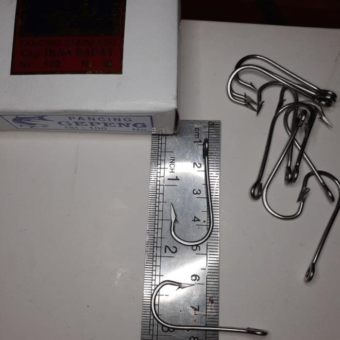 Pancing/ Kail stainless Fishing KTM (kateem) No.7,8,9,10,11isi (100pcs)