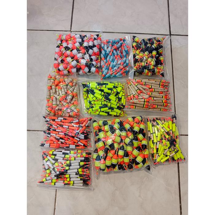 Pelampung Keramik Bahan Kayu Grosir Rangkaian Pancing (BISA COD)