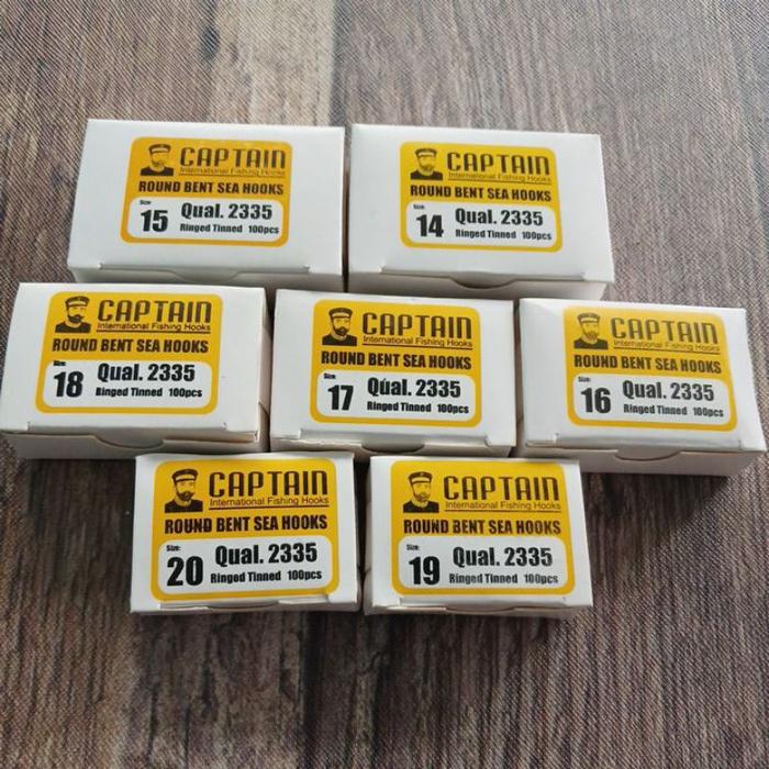 100pcs kail Captain 2335 warna putih lubang