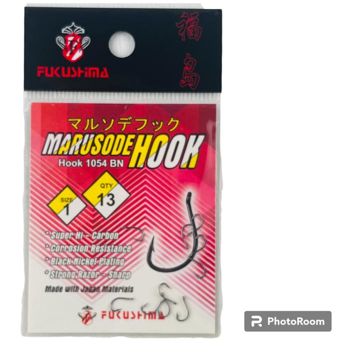 Kail Hook 1054 Marusode Mikro Kecil Carbon Pancing Black Nickel Fukushima Baru New