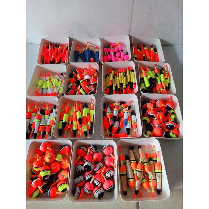Isi 10 Pcs Pelampung Pancing Kayu Berkualitas