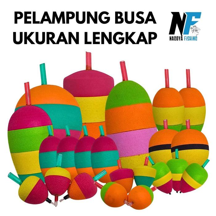 Pelampung Pancing Busa/ Kumbul/ Kambangan Pancing Ukuran Lengkap Bisa Dipasang Starlight