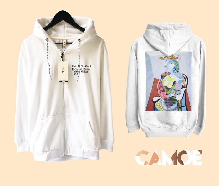 Jaket Hoodie Zipper Pablo Picasso Portrait de Marie Uni