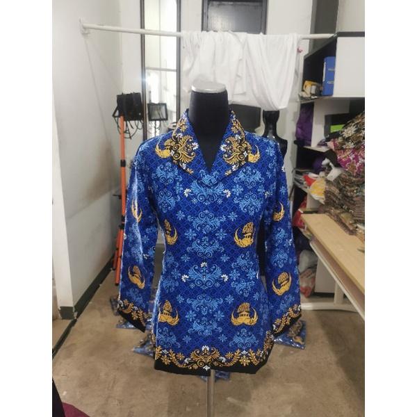 Sutra Putih - Seragam Batik Pns Wanita Korpri - Badan Furing Hero