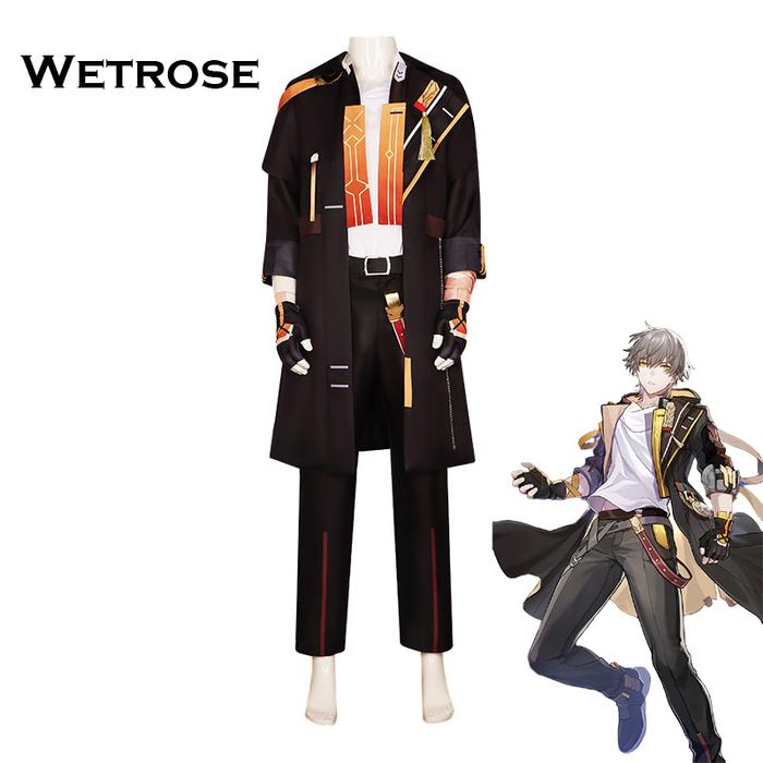 ORIGINAL 【Wetrose】 Ready Stock Honkai: Star Rail Hero Trailblazer Caelus Man Pria Cosplay Costume Ko