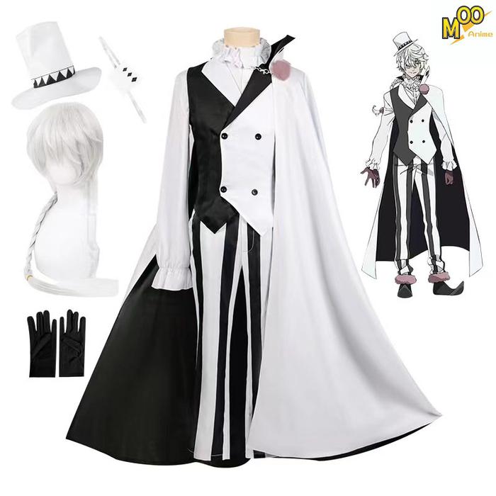 ORIGINAL Bungo Stray Dogs Nikolai Gogol cosplay costume Gogol cosplay Set and wig
