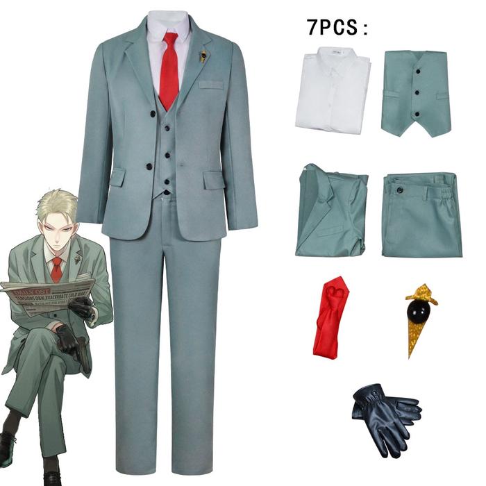 ORIGINAL 【Wetrose】Anime Spy X Family Costume Male Twilight Loid Forger Cosplay Suit Set Wig