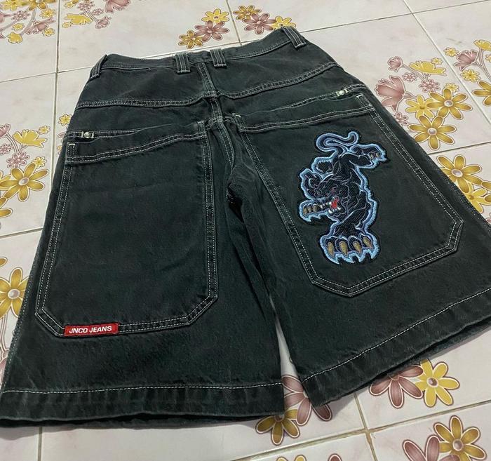 JNCO Tiger Shorts Y2K Graphic Vintage Harajuku New High Waist Bas