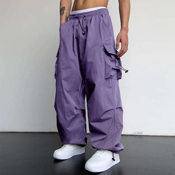 Y2k Men's Cargo Pants Multi Pocket Male Hiphop Overalls High Stre