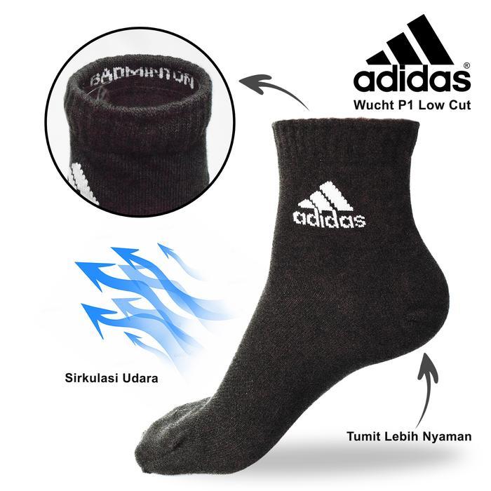 Kaos Kaki Adidas Wucht P1 Low Cut Black / White PASTI ORI Promo Termurah