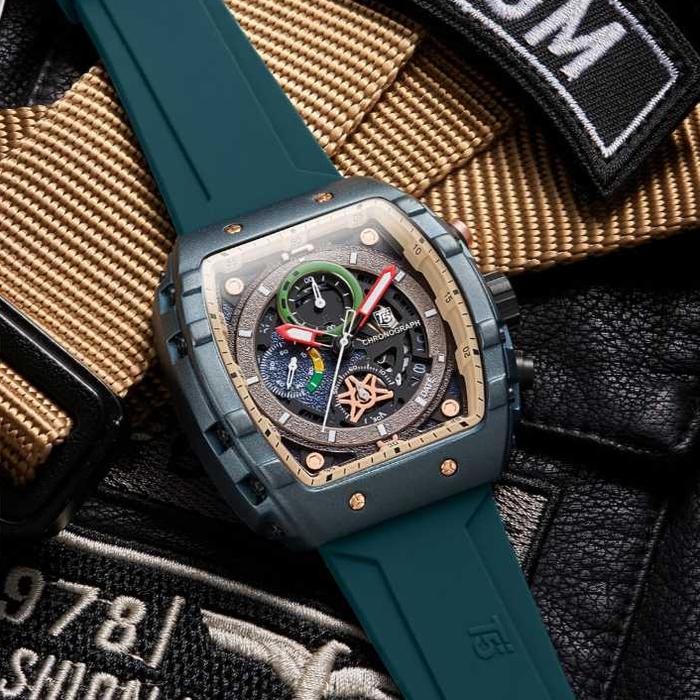 BEST JAM T5 H 3905 ORIGINAL CHRONOGRAPH ( GIFT SET FREE BOX ,PAPER BAG ,MANUAL BOOK ) / T5 TERBARU 3