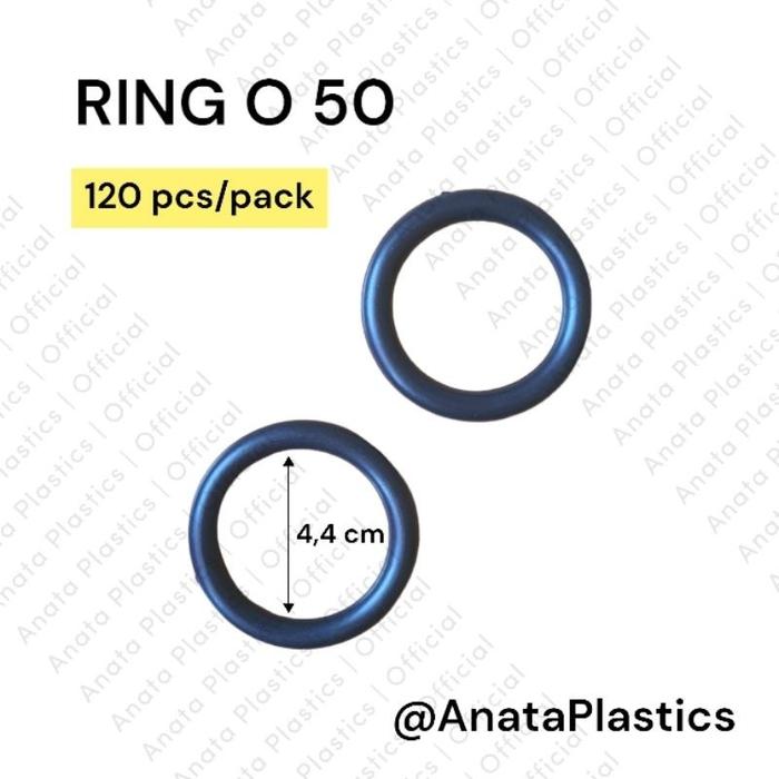 [120 Pc] Ring O Plastik 4,4 Cm / Ring Bulat Plastik / Ring O 50