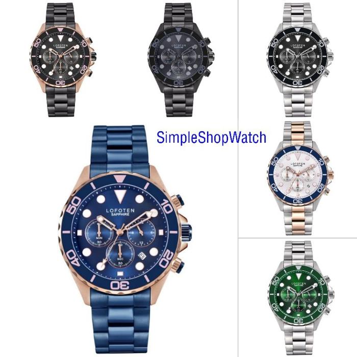 BEST ORIGINAL 100%!! JAM TANGAN PRIA LOFOTEN F-6521MC 6521 GARANSI RESMI 1 TAHUN