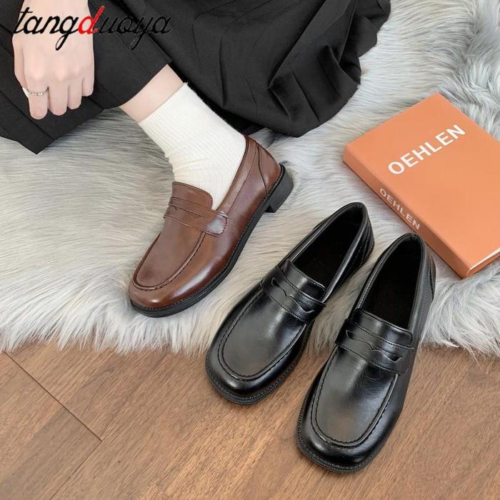loafers Women jk Uniform Shoes Uwabaki Japanese JK Round Toe Wome