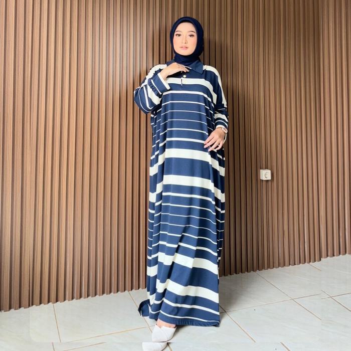 Muslim_id. - Roeya I NUNA DRESS KAOS SALUR - Dress Busui & Abaya Kaos Premium lucu Muslim Nyaman Kan