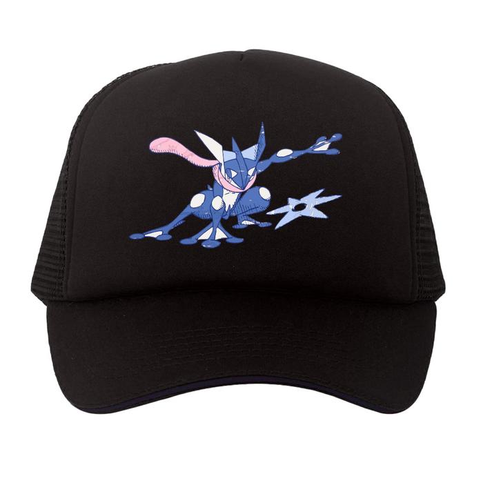 Topi Trucker Anime Pokemon Greninja Pokeball element UT