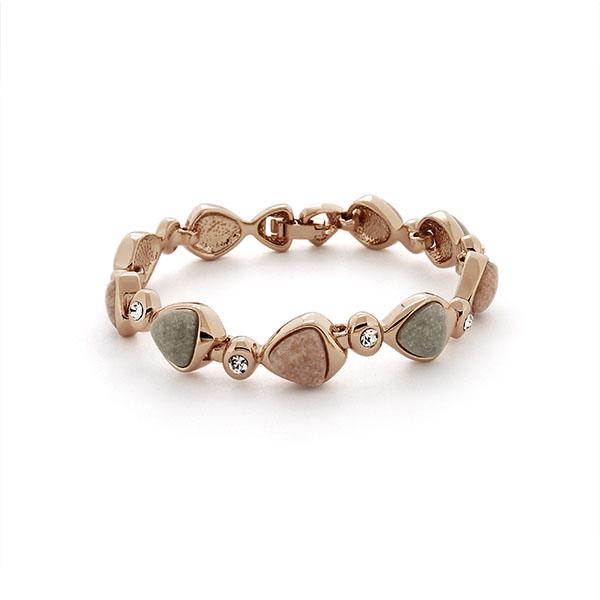 Gelang Kristal Lady Rose Gold -Lady Crystals Rose Gold Bracelet