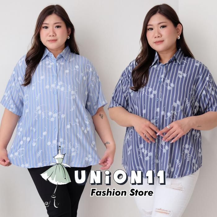 Union11 - Memeja Wanita Jumbo Ld 130 Muat Sampai Bb 90 Kg / Atasan Cewe Casual Big Size Lengan Pende