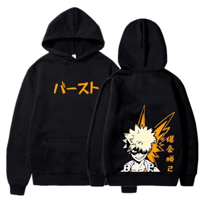 Jaket Hodie Anak Cowo Cewe Anime My Hero Academia Katsuki Bakugou