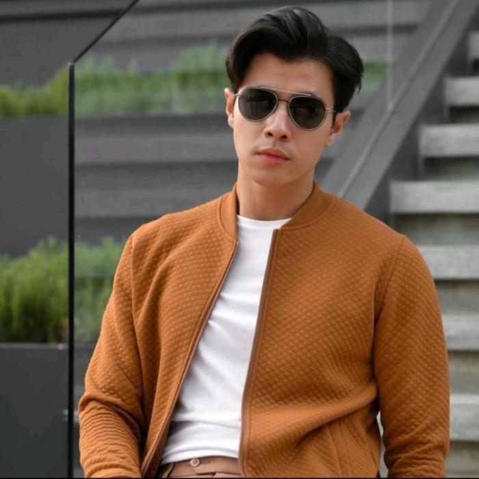 Jaket comfy brown original ottoman bomber jacket pria jaket comfy cowo