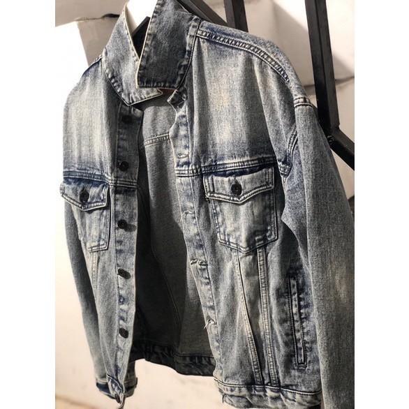 Jaket Jacket Jeans Bekas Pria Cowo Bagus Keren Cool uk S