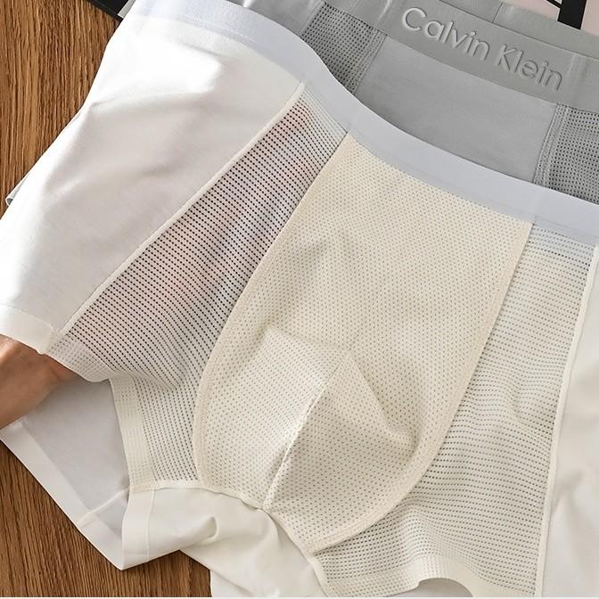Calvin Klein 4PCS Ice Silk Boxer Short Pants Pria Celana Dalam Boxer Sport Cool Mesh Pria Clana Dale