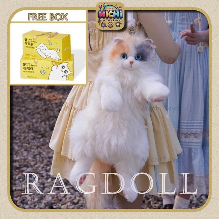 Ransel Kucing Ragdoll - Tas Ransel Boneka Kucing Mewah Premium - Kado Perempuan Tas Unik