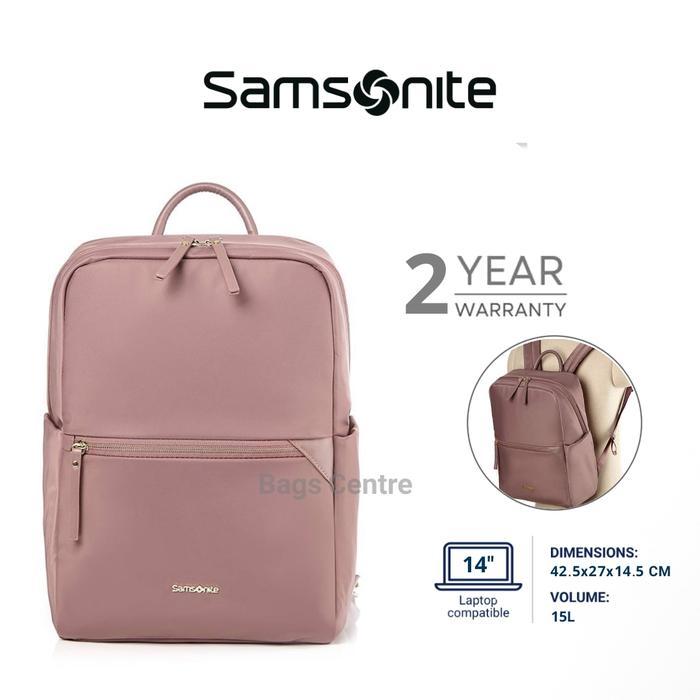 Ransel Samsonite Prudence Eco Women Laptop Backpack 14.1" - Rose