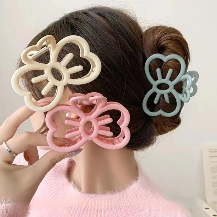 Cute Bow Grab Clip Lady Cat Cat Hair Ornament Crab Clip Shark Cli