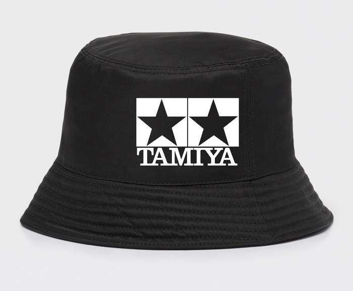 Topi Bucket Tamiya Mini 4WD Logo Japan White