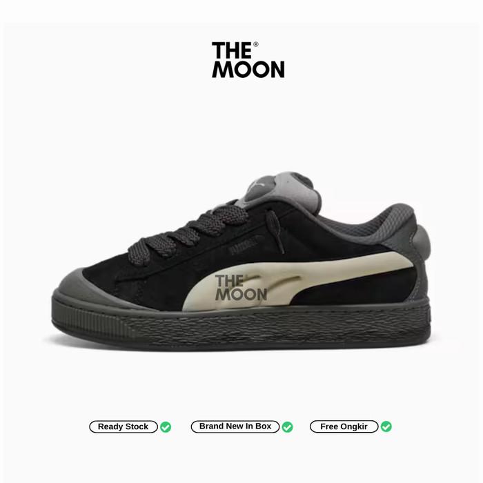 Sepatu Puma - Puma Suede Xl Black Shadow Grey Original