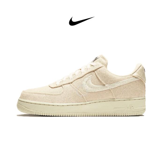 Sepatu Air Force - Air Force 1 Low x Stussy Fossil