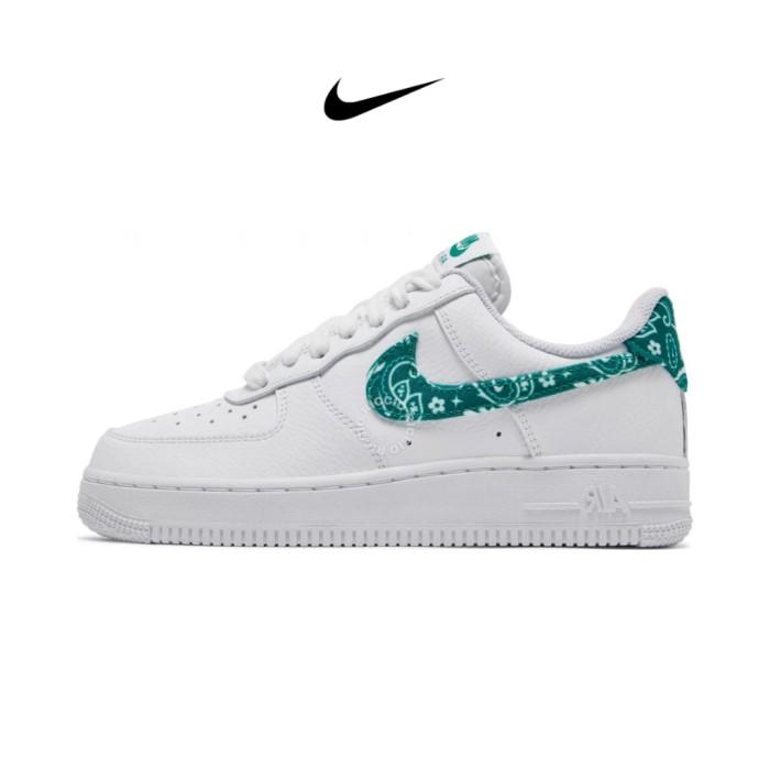 Sepatu Air Force - Air Force 1 Low '07 Essential White Green Paisley
