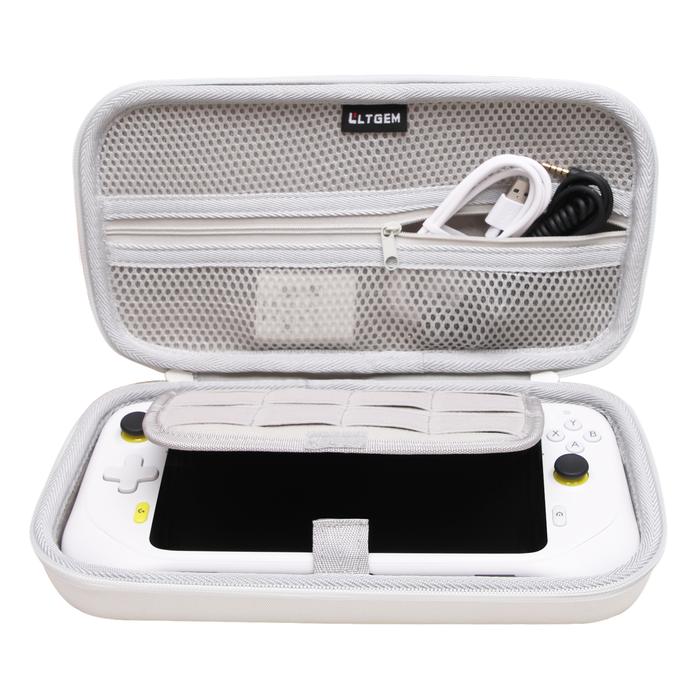 LTGEM Eva Hard Case for Logitech G Cloud Handheld Gaming Console Carrying Storage Bag-White (only ca