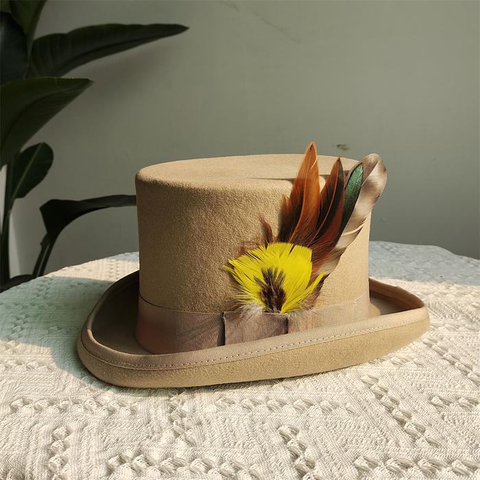 Camel Men Women Hat 100% Wool Magic Hat Top Show Gentleman Bowler Hat Black Red Magic Hat Presidenti