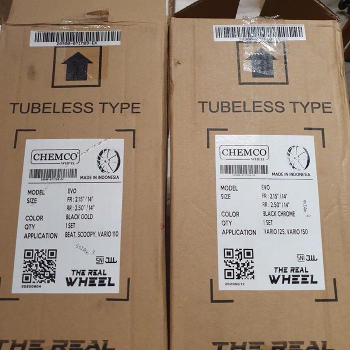 Velg Tapak Lebar emco Evo Vario/Beat/Scoopy/Genio/Vario125-150 Old/o M3 Ring14-215/250