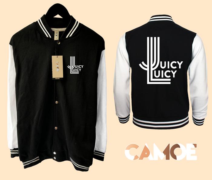 Jaket Baseball Varsity Juicy Luicy Band Logo Musik Indie