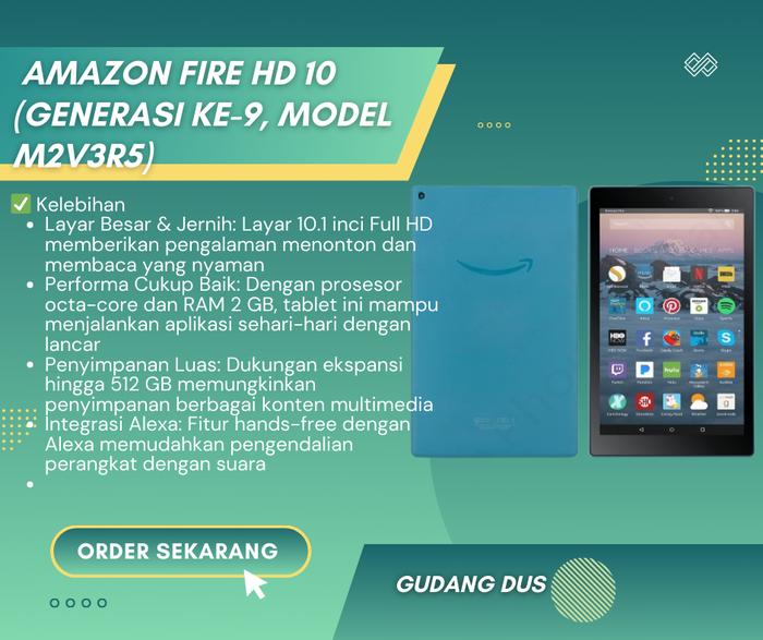 Amazon Fire HD 10 (Generasi ke-9, Model M2V3R5) Second Bd