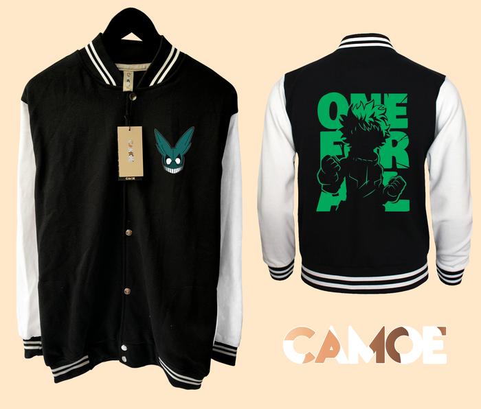 Jaket Baseball Varsity Anime My Hero Academia Izuku Midoriya One For All Deku