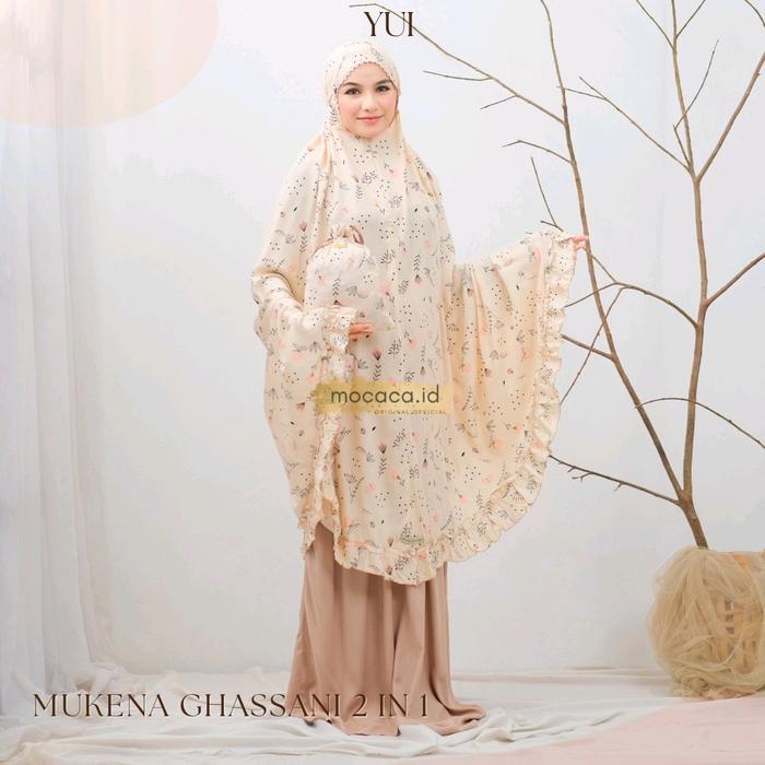 Mukena Dewasa Premium 2 in 1 by . Sleting Dagu Bisa di Pakai Ponco dan Biasa Free Tas Tali Ringan Pr