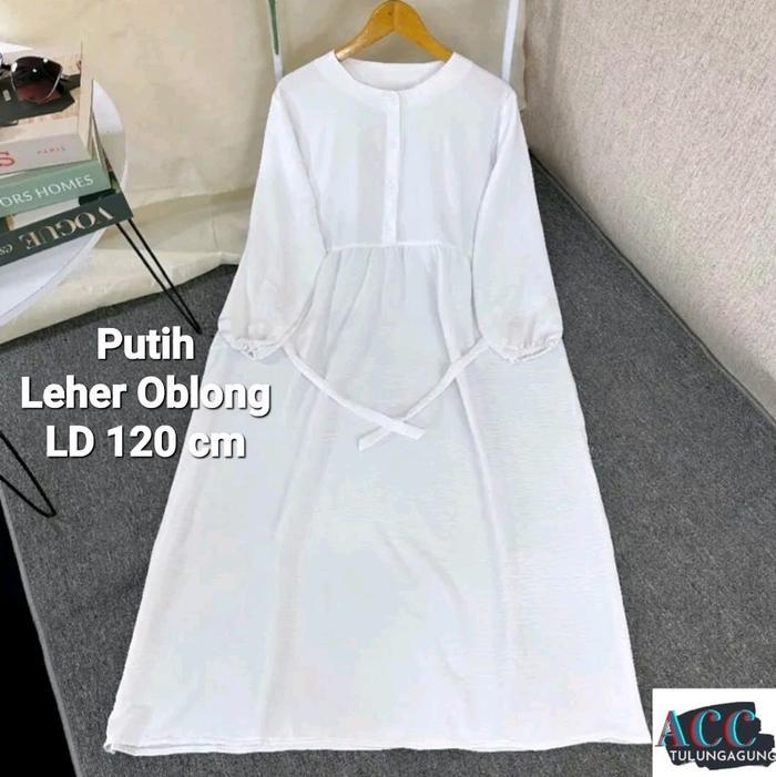 GAMIS PUTIH MANASIK HAJI GAMIS REMAJA STANDART / GAMIS SUPER JUMBO PRODUK UMKM TULUNGAGUNG