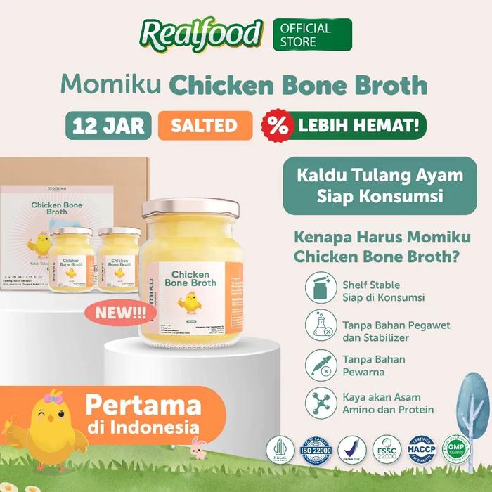 Momiku Chicken Bone Broth Salted